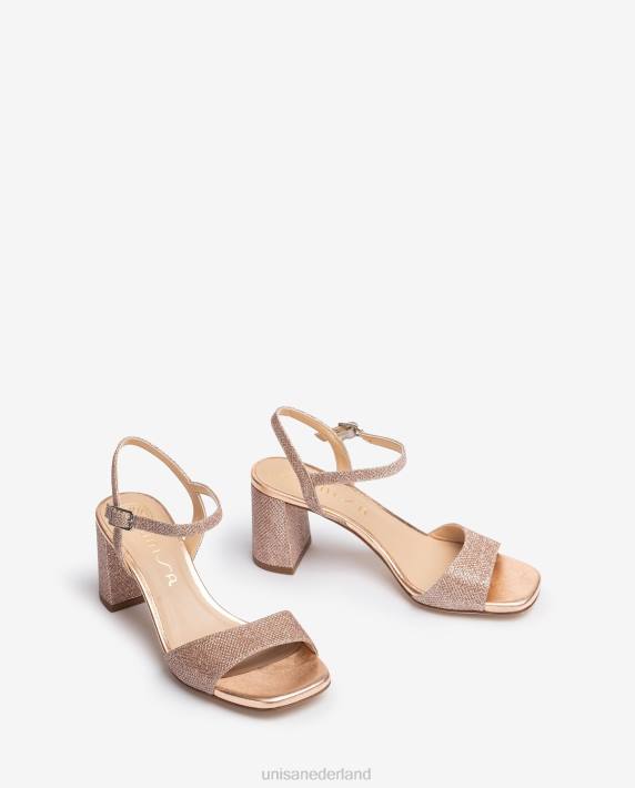 Unisa 02B0204 vierkante zool sandaal vrouwen roze