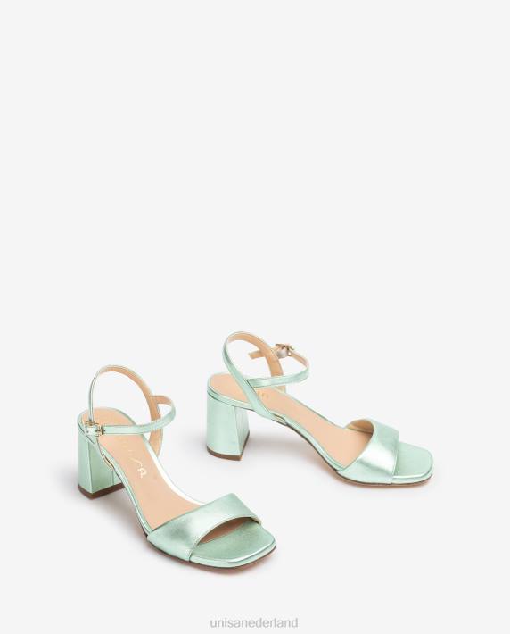 Unisa 02B0206 vierkante zool sandaal vrouwen blauw