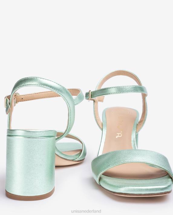 Unisa 02B0206 vierkante zool sandaal vrouwen blauw