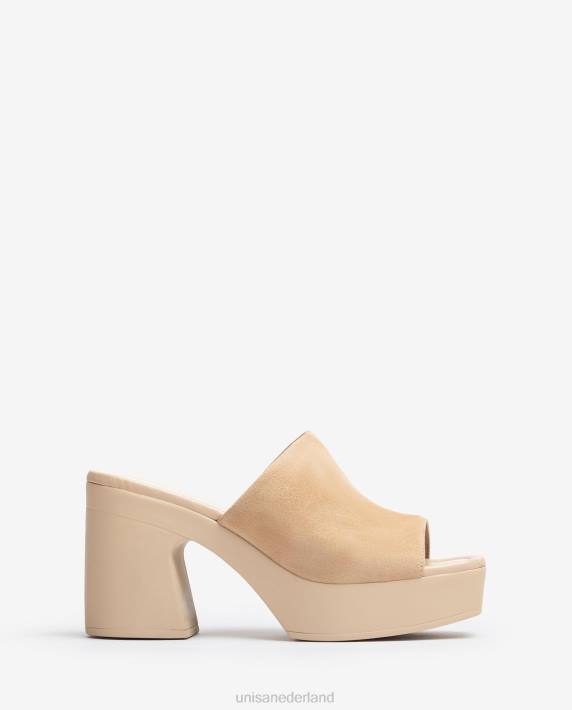 Unisa 02B0234 brede vamp sandaal met een blokhak vrouwen mode