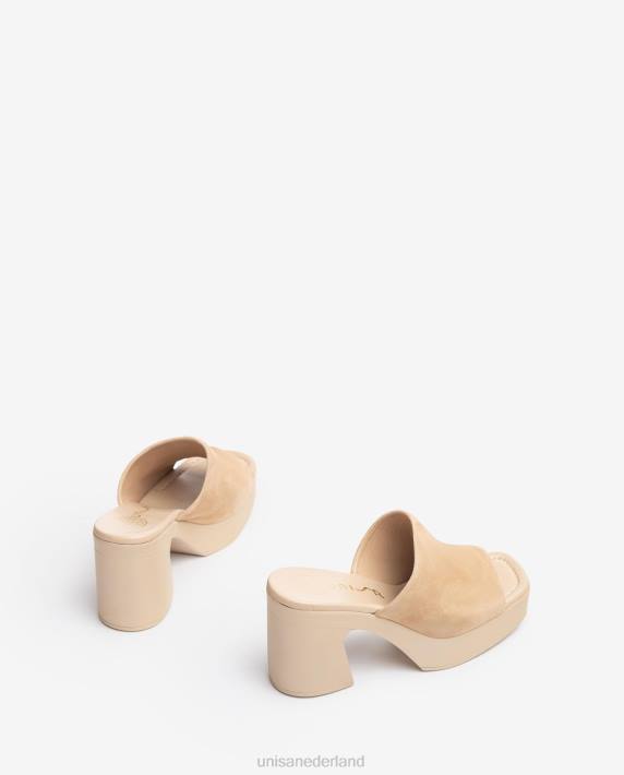 Unisa 02B0234 brede vamp sandaal met een blokhak vrouwen mode