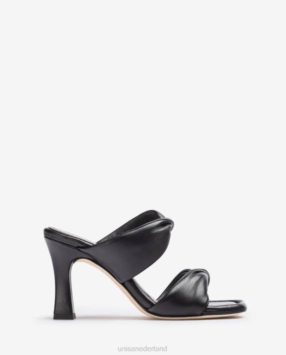 Unisa 02B0264 sandaal met draaiband vrouwen zwart