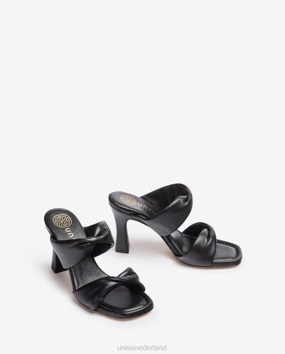 Unisa 02B0264 sandaal met draaiband vrouwen zwart