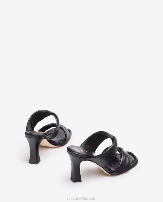 Unisa 02B0264 sandaal met draaiband vrouwen zwart