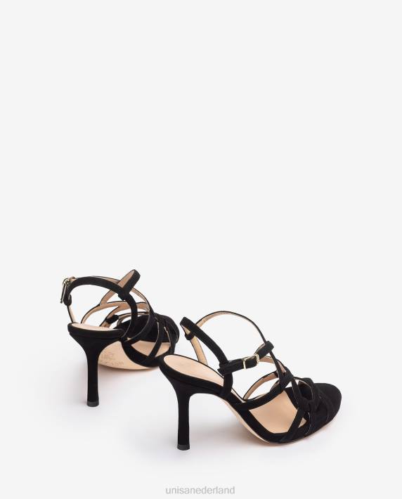 Unisa 02B0285 sandaal met hoge hak en bandjes vrouwen bevallig