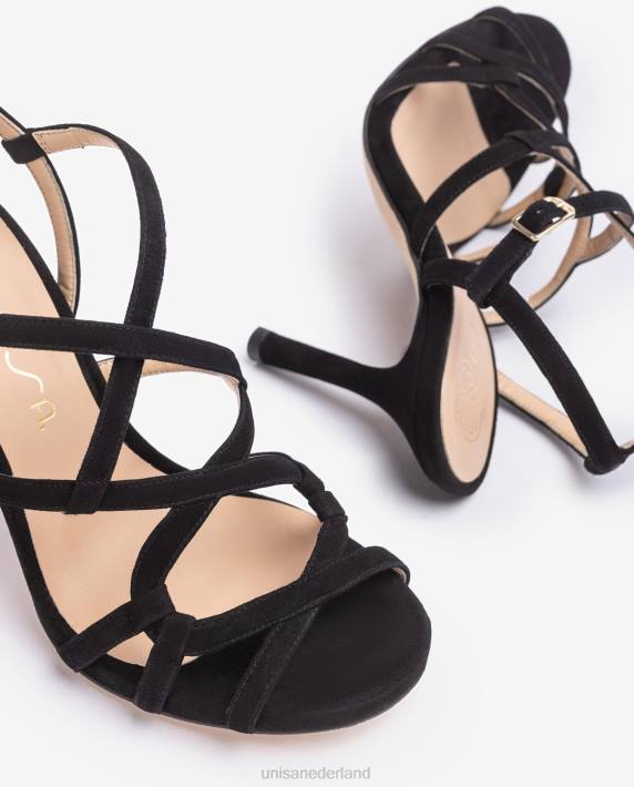 Unisa 02B0285 sandaal met hoge hak en bandjes vrouwen bevallig