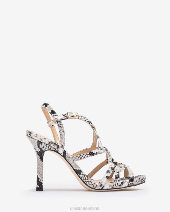 Unisa 02B0286 sandaal met hoge hak en bandjes vrouwen mode