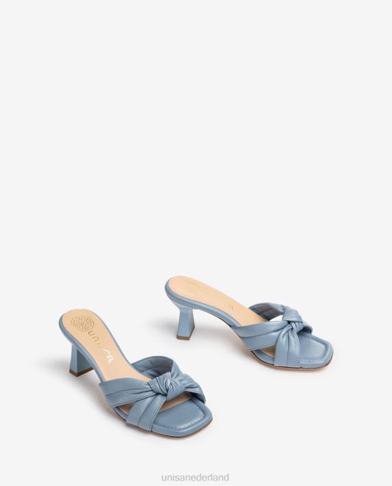Unisa 02B0308 geknoopte sandaal vrouwen blauw