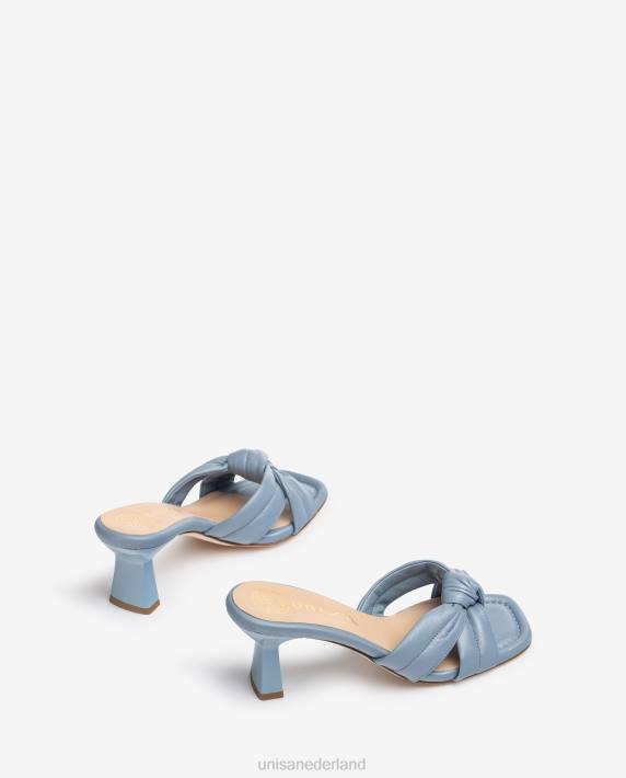 Unisa 02B0308 geknoopte sandaal vrouwen blauw