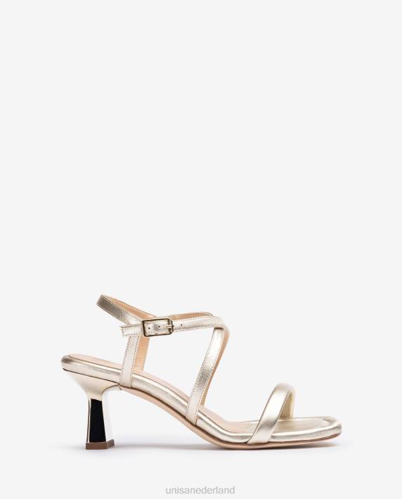 Unisa 02B0344 geometrische hak sandaal vrouwen bevallig