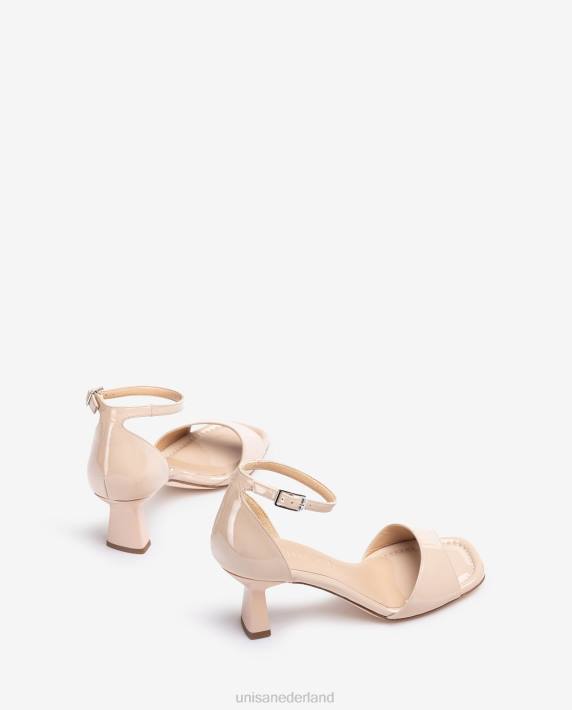 Unisa 02B0345 geometrisch hak lakleer sandaal vrouwen mode