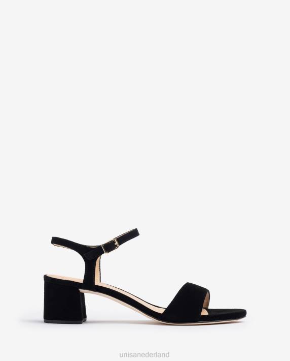 Unisa 02B0379 suède sandalen met brede hak kinderen mode