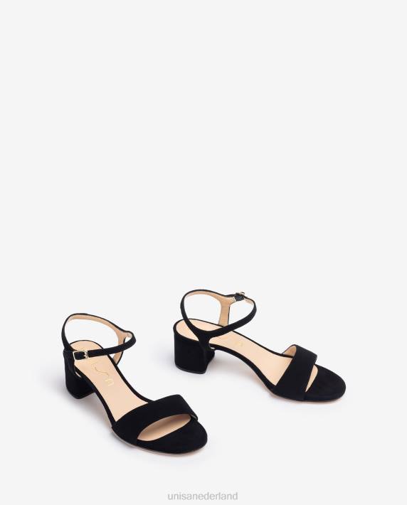 Unisa 02B0379 suède sandalen met brede hak kinderen mode