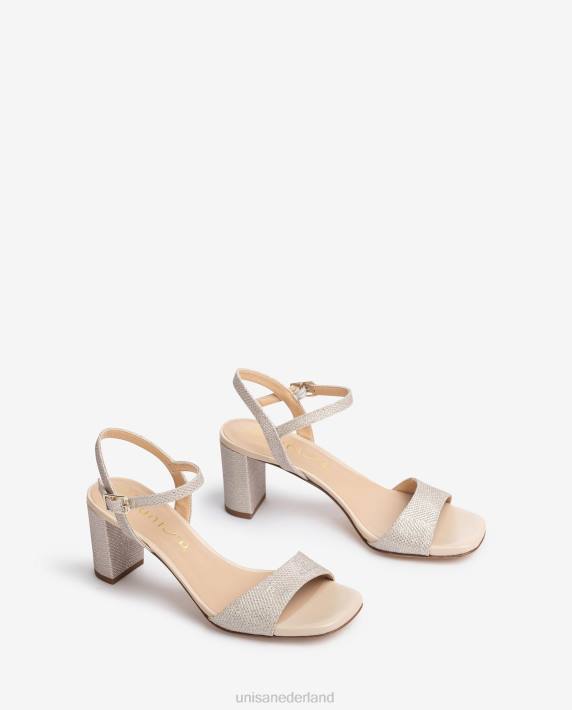 Unisa 02B0394 sandalen met vierkante neus vrouwen goud