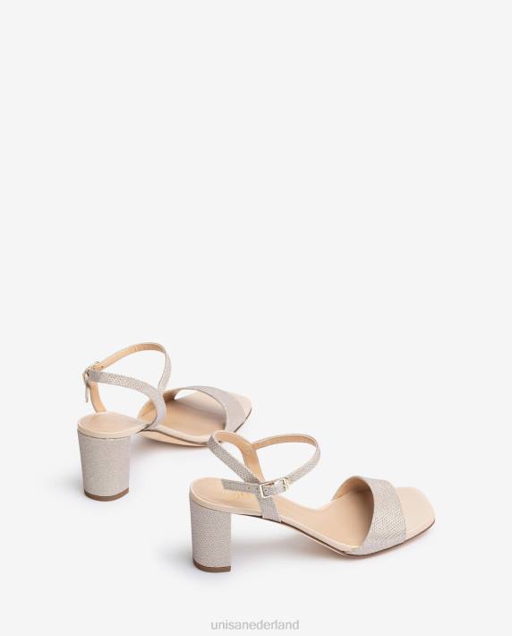 Unisa 02B0394 sandalen met vierkante neus vrouwen goud