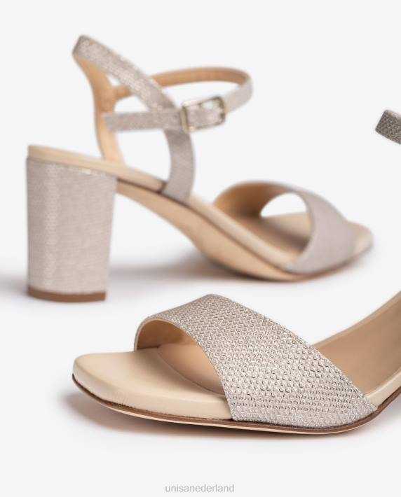 Unisa 02B0394 sandalen met vierkante neus vrouwen goud