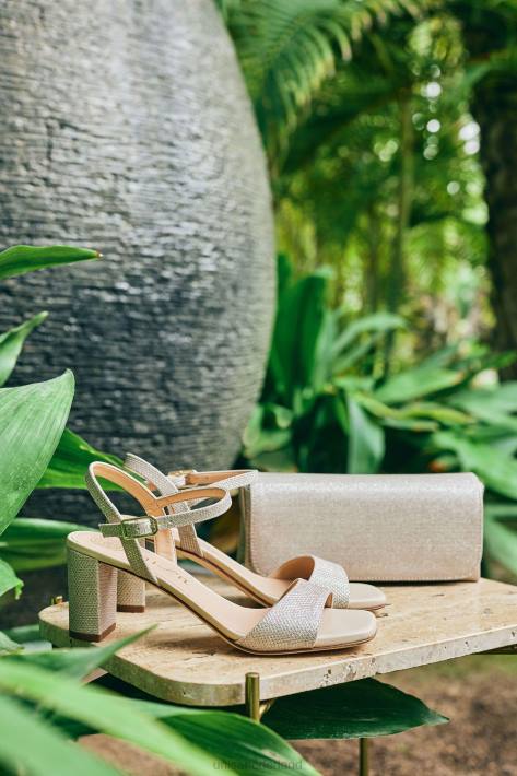 Unisa 02B0394 sandalen met vierkante neus vrouwen goud