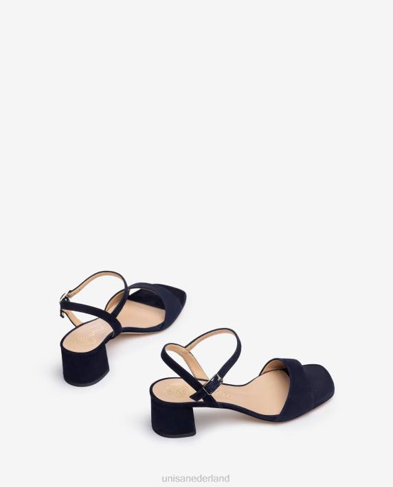 Unisa 02B0422 brede hak sandaal vrouwen blauw