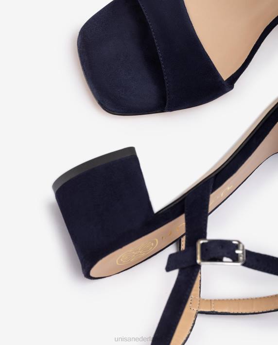 Unisa 02B0422 brede hak sandaal vrouwen blauw