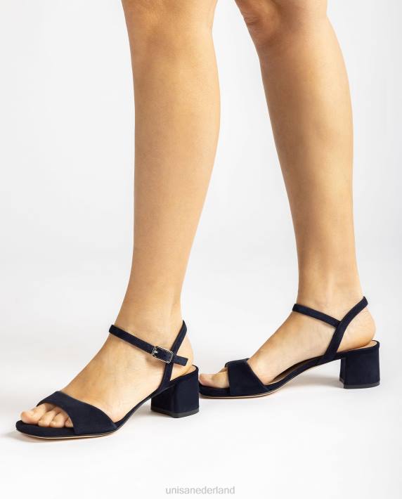 Unisa 02B0422 brede hak sandaal vrouwen blauw