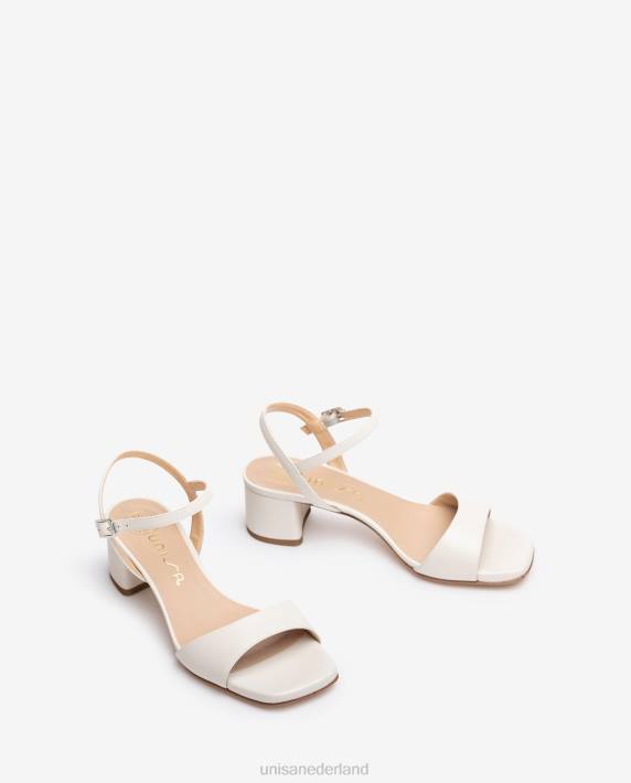 Unisa 02B0434 brede hak sandaal vrouwen wit