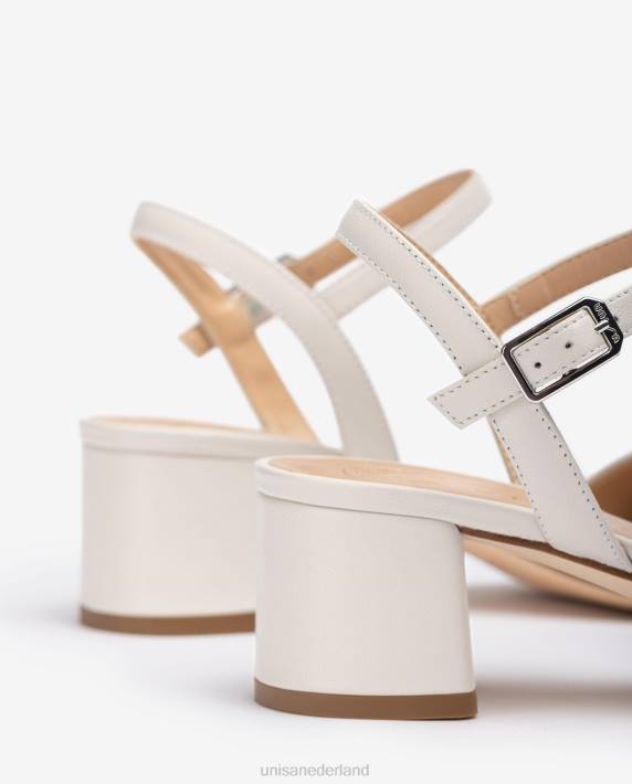 Unisa 02B0434 brede hak sandaal vrouwen wit