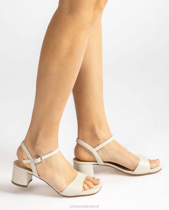 Unisa 02B0434 brede hak sandaal vrouwen wit