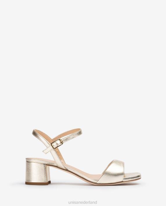 Unisa 02B0449 brede hak sandaal vrouwen bevallig