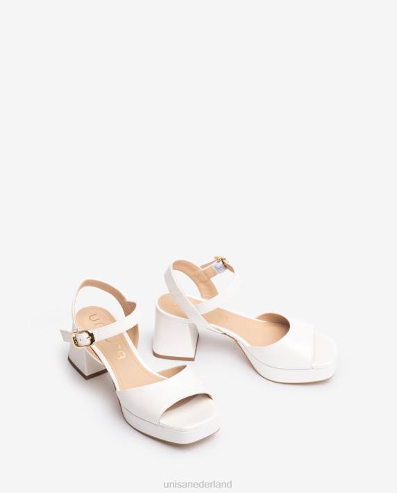 Unisa 02B0453 bruidssandalen met enkelbandje vrouwen bevallig
