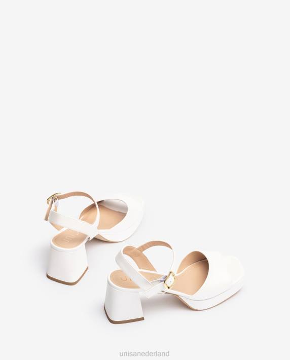 Unisa 02B0453 bruidssandalen met enkelbandje vrouwen bevallig