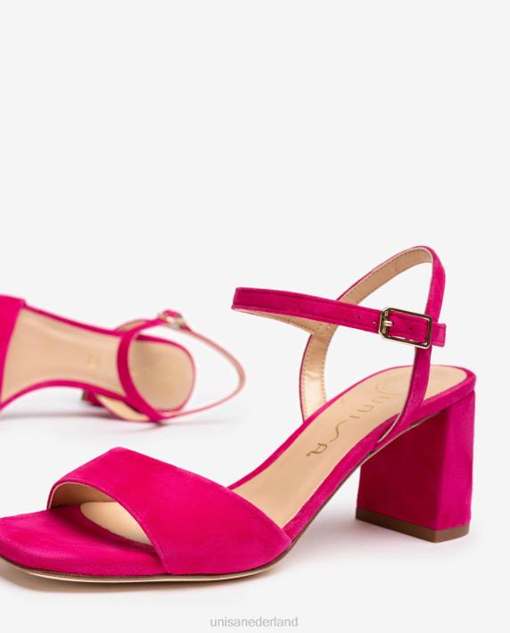 Unisa 02B084 vierkante zool sandaal vrouwen roze