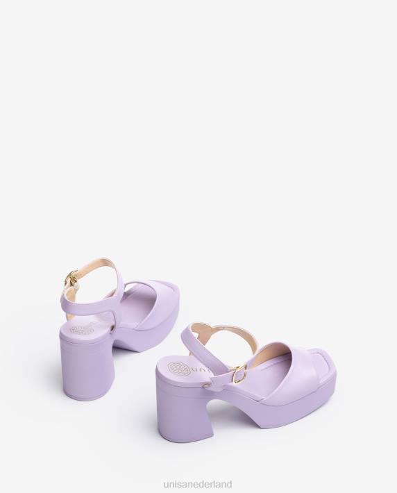 Unisa 02B088 sandaal met blokhak vrouwen lila