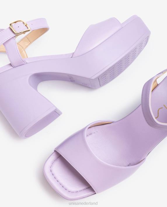 Unisa 02B088 sandaal met blokhak vrouwen lila