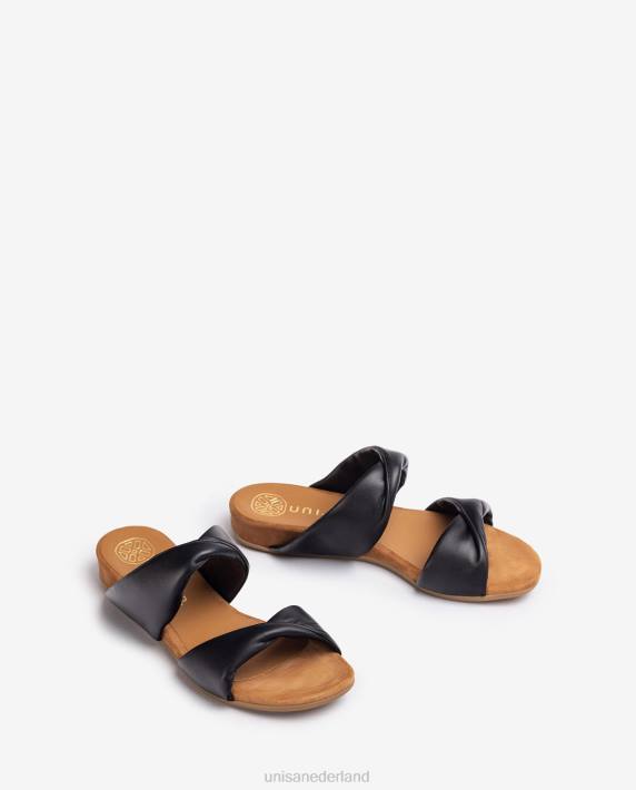 Unisa 02B012 platte leren sandaal vrouwen mode