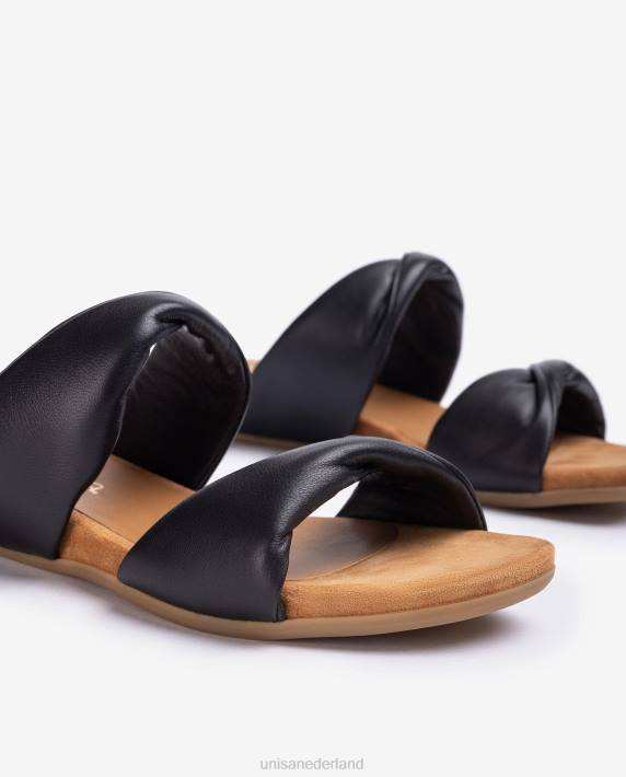 Unisa 02B012 platte leren sandaal vrouwen mode