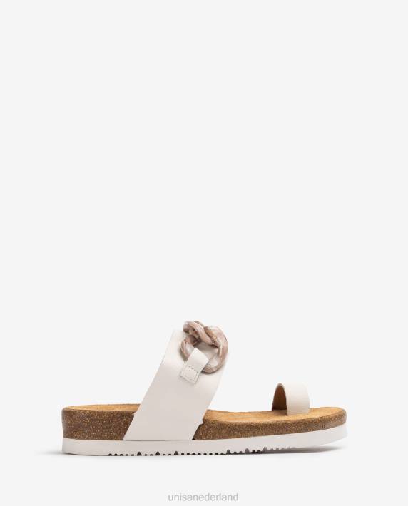 Unisa 02B0341 teen-post sandaal met een ketting vrouwen mode