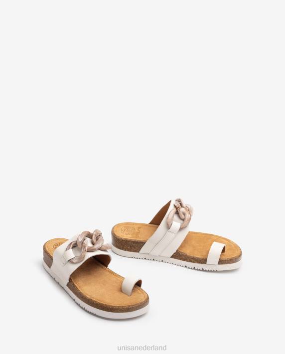 Unisa 02B0341 teen-post sandaal met een ketting vrouwen mode