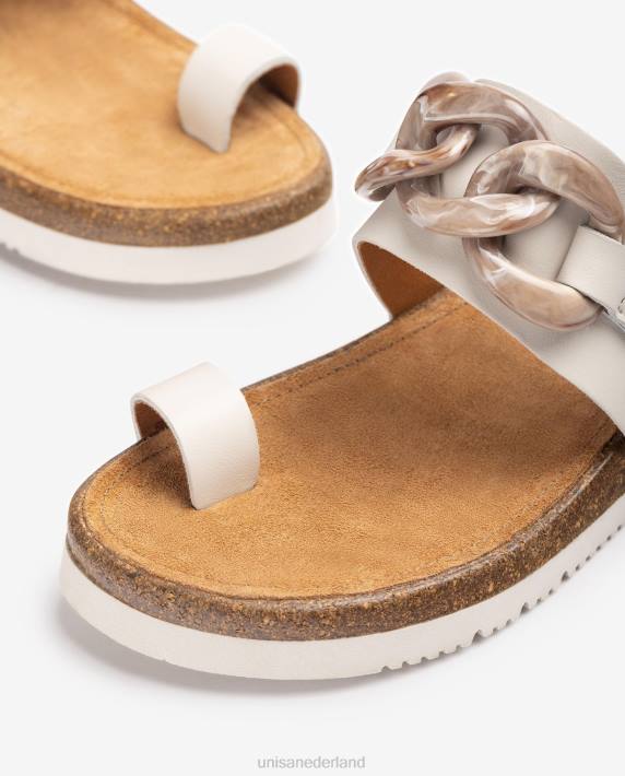 Unisa 02B0341 teen-post sandaal met een ketting vrouwen mode