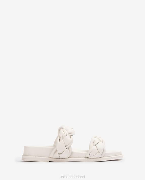 Unisa 02B0390 sandaal met gevlochten bandjes vrouwen wit