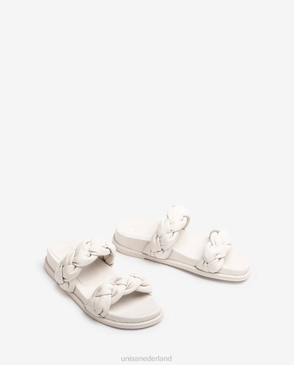 Unisa 02B0390 sandaal met gevlochten bandjes vrouwen wit
