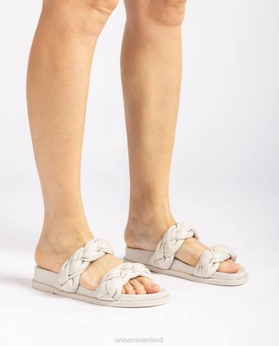 Unisa 02B0390 sandaal met gevlochten bandjes vrouwen wit