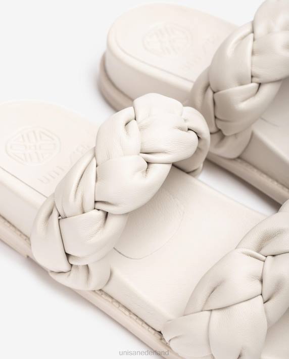 Unisa 02B0390 sandaal met gevlochten bandjes vrouwen wit