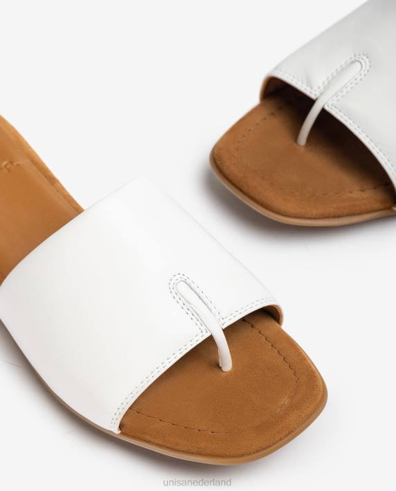 Unisa 02B0445 teen-post sandaal vrouwen wit