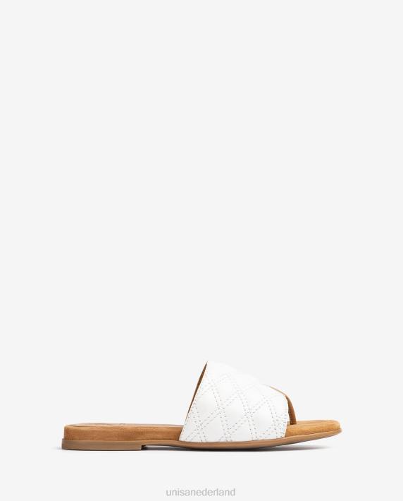 Unisa 02B060 sandaal met vierkante neus vrouwen wit
