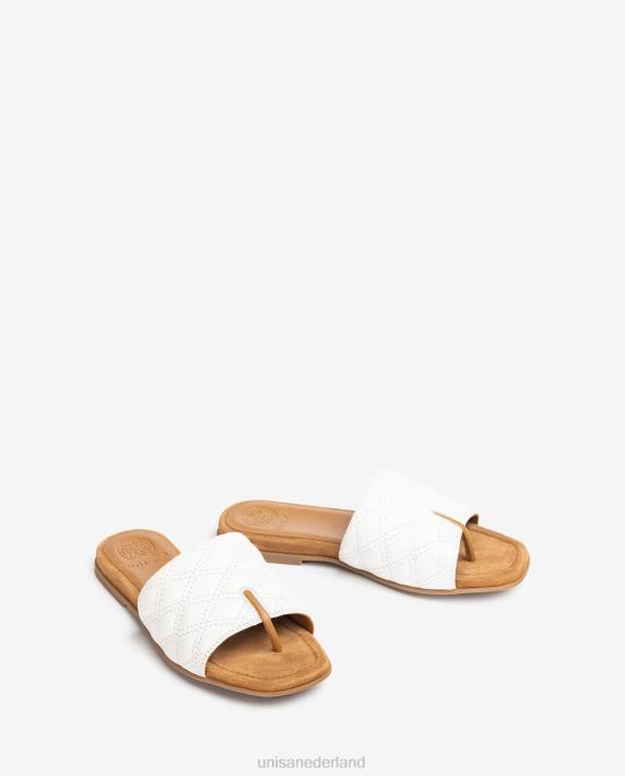 Unisa 02B060 sandaal met vierkante neus vrouwen wit