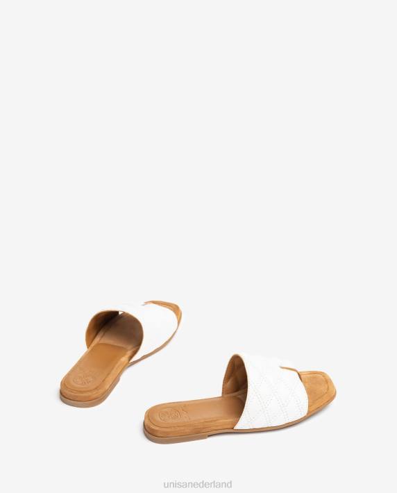 Unisa 02B060 sandaal met vierkante neus vrouwen wit