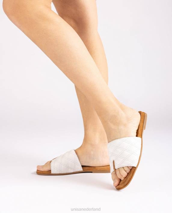 Unisa 02B060 sandaal met vierkante neus vrouwen wit