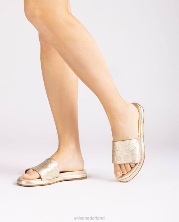 Unisa 02B061 platte sandaal met een brede vamp vrouwen bevallig