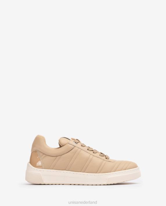 Unisa 02B01242 sportschoen met gewatteerd effect vrouwen beige