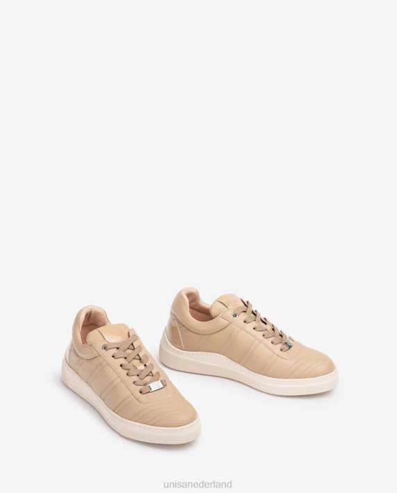 Unisa 02B01242 sportschoen met gewatteerd effect vrouwen beige